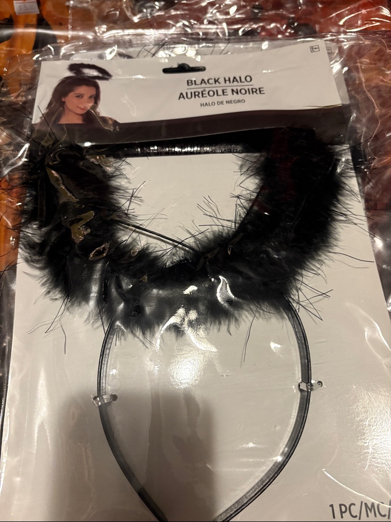 Black Halo Black Feather Halo Headband